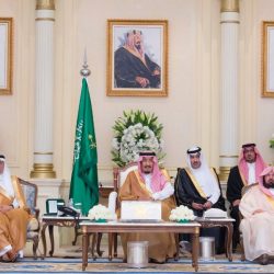 ‏الأمير أحمد بن فهد يستقبل وزير الإعلام