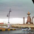 أمطار خفيفة شهدتها محافظة الخفجي مساء اليوم