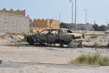 سيارة محترقة لأكثر من عام في حي عشيرق  بالخفجي
