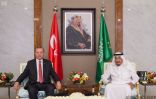 خادم الحرمين الشريفين والرئيس التركي يعقدان جلسة مباحثات