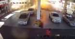 انفجار خزان وقود داخل إحدى المحطات بالمدينة المنورة
