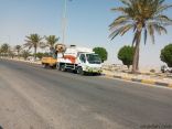 بلدية #الخفجي تنتهي من حملات التنظيف في بعض المواقع بالمحافظة برفع أكثر من 9200 م3 من النفايات والأنقاض خلال شهر